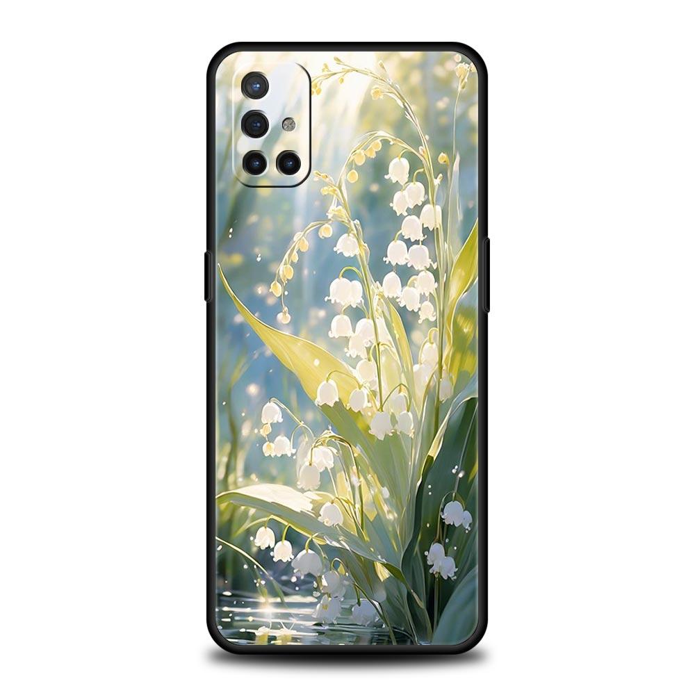 Прозрачный цветочный чехол для телефона Ландыш для Oneplus 13R 13 12R 11 10T 10R Nord N100 N200 N10 10 9 9R 9RT CE 3 2 Pro Мягкий ТПУ