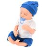 18 Inches Newborn Baby Boy Doll Realistic Full Vinly Body Washable Baby Doll with Clothes for Kids