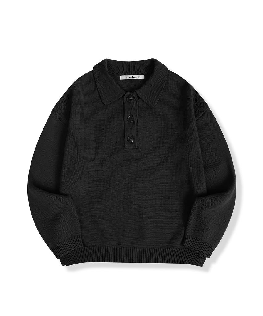 AVANDRESS Kamen Collar Knit Navy