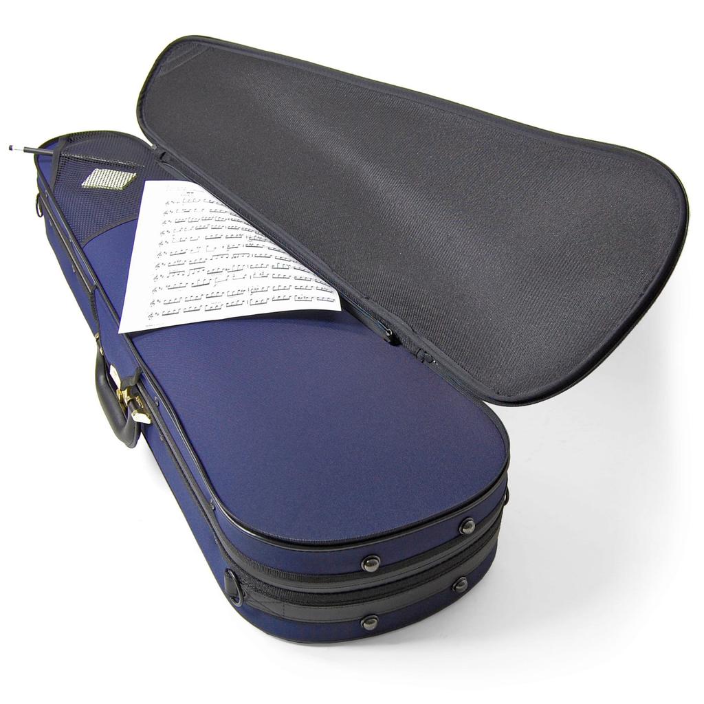 Super Light Triangular Shaped Violin Case, Blue