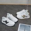 2025 Spring Little White Shoes New Korean Version Ins Female Students Height Increase Platform Sports Board Shoes Casual Shoes Female AA38