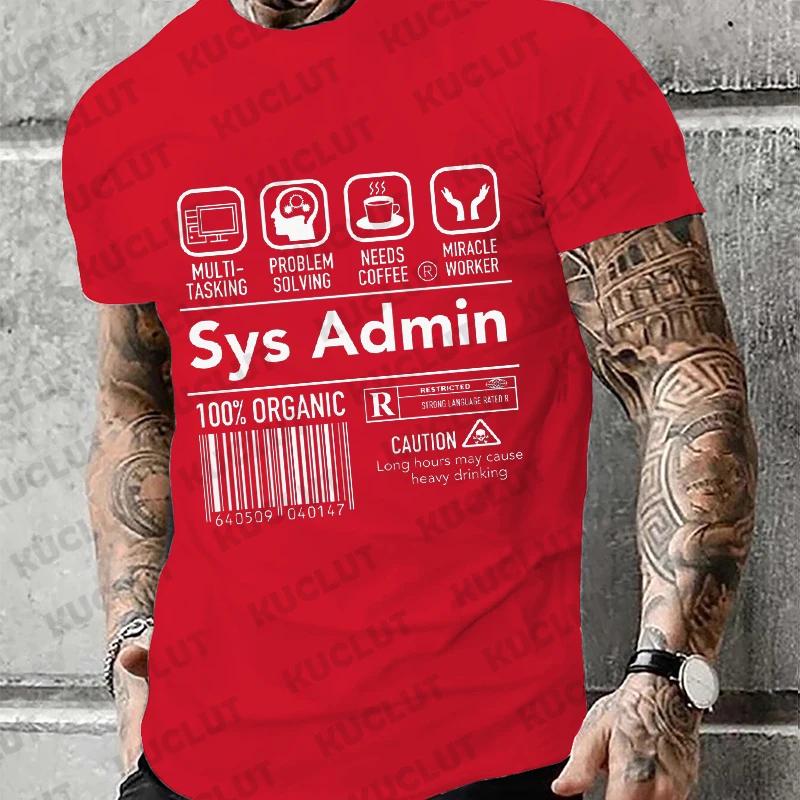 Мужская футболка Компьютерный системный администратор Core CPU ПК-кодер Компьютерная наука Одежда унисекс футболка Женская футболка Футболки Топы