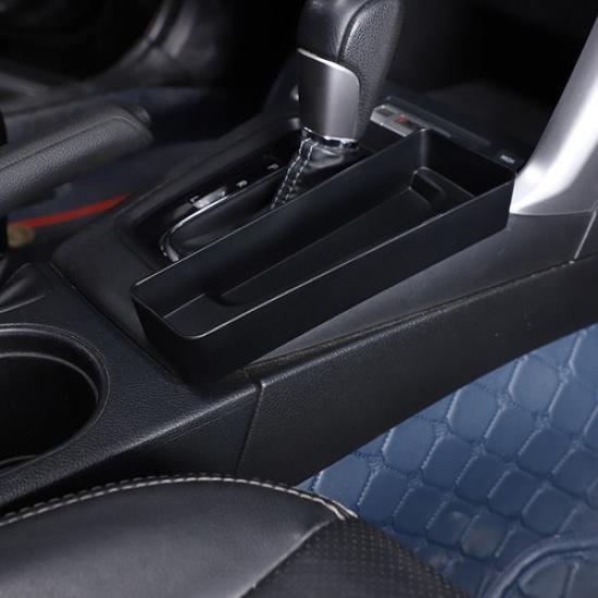 Black ABS Central Gear Shift Back Storage Box Tray For Subaru Forester 13-18