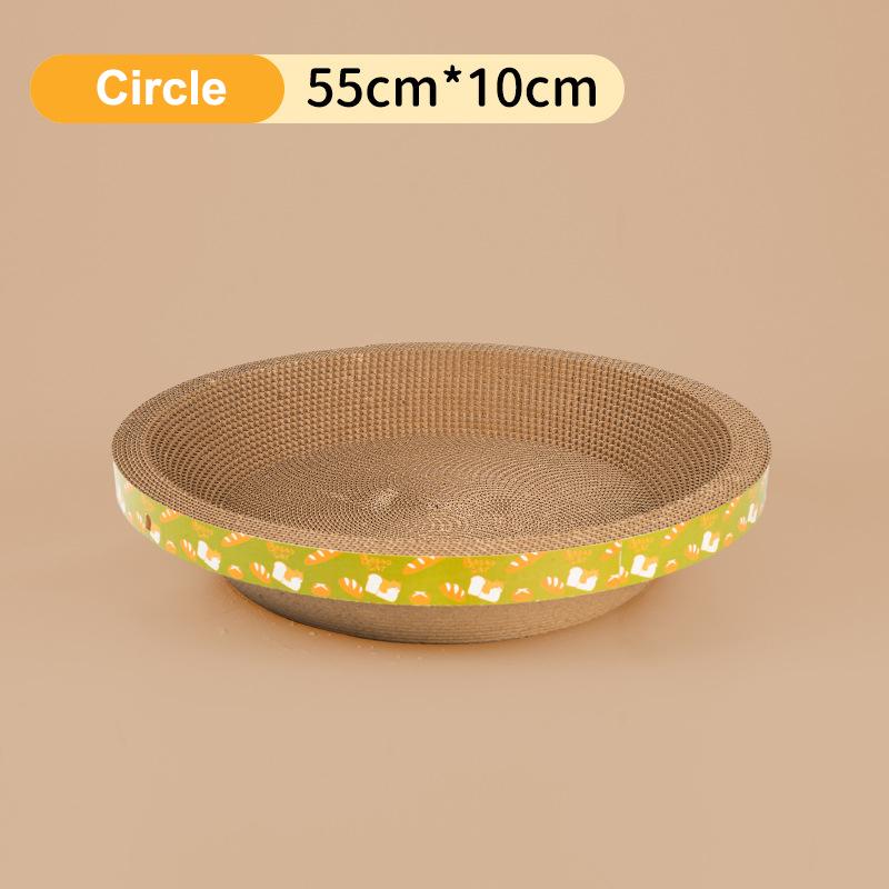 Круглая когтеточка для кошек, прочная чашеобразная подкладка для когтеточки для кошек, игрушки для кошек, гофрированная бумага, когтеточка для кошек высокой плотности, товары для животных