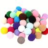 DIY Decoration Making Color Mix High Elastic Pom Poms Colored Drops 25mm 70p, Mixed Colors, 2 Pieces, Korean Toy Supplies