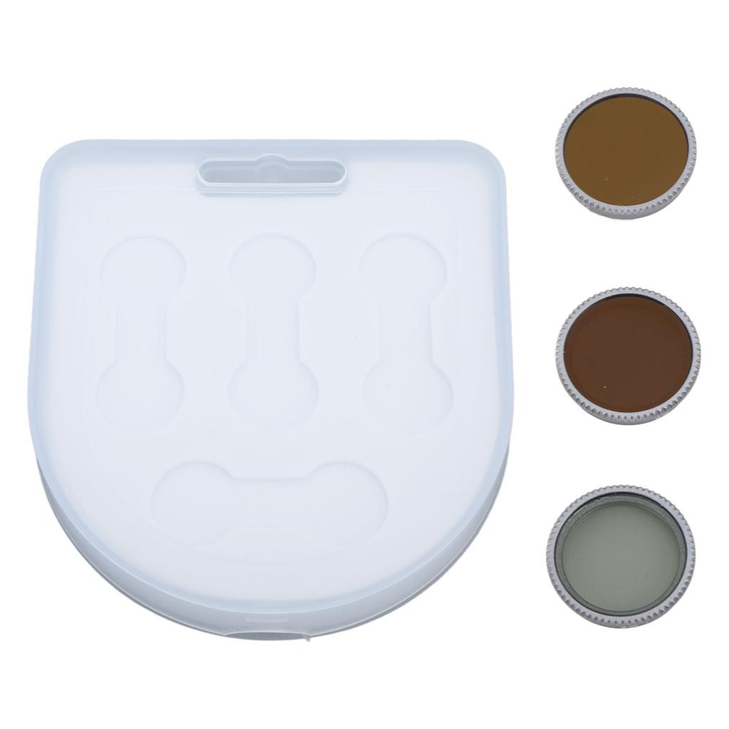 Фильтр для экшн-камеры 3 в 1 CPL ND8 ND16 Фильтр для объектива Оптическое стекло с многослойным покрытием Защита от царапин и воды