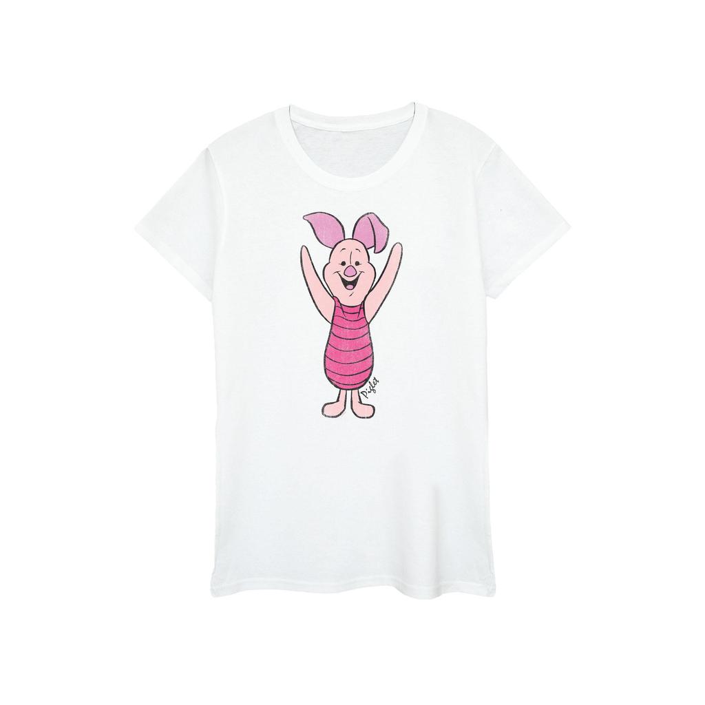 Winnie the Pooh Womens/Ladies Piglet Cotton Boyfriend T-Shirt