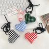 Тканевый Плед Любовь Брелок Подвеска Сердце Брелок Простой Универсальный Украшение для Сумки Ювелирные Аксессуары