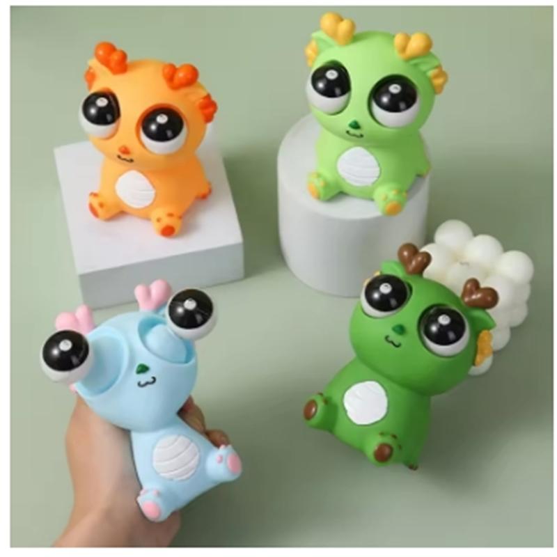 Креативная взрывная игрушка-динозавр-дракон для глаз, декомпрессионная игрушка, сдавливающая радость, сдавливающая, выпучивающая глаза, забавная, для снятия стресса, животные сенсорные игрушки