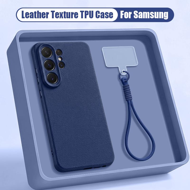 Ремешок-шнурок для телефона Чехол для Samsung Galaxy S26 S24 S25 Ultra S23 S25 FE A57 A17 A56 A16 A55 A36 A15 A25 5G Мягкий чехол из ТПУ