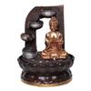 Tabletop Buddha Water Fountain, Polyresin Indoor Outdoor Water Fountain with LED Lights for Home Decor, Decoration Showpiece, Gifts
