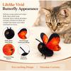 Automatic Flapping Butterfly Cat Toy Sensor Activated Interactive Cat Toy Realistic Fluttering Wings USB Rechargeable Self Play