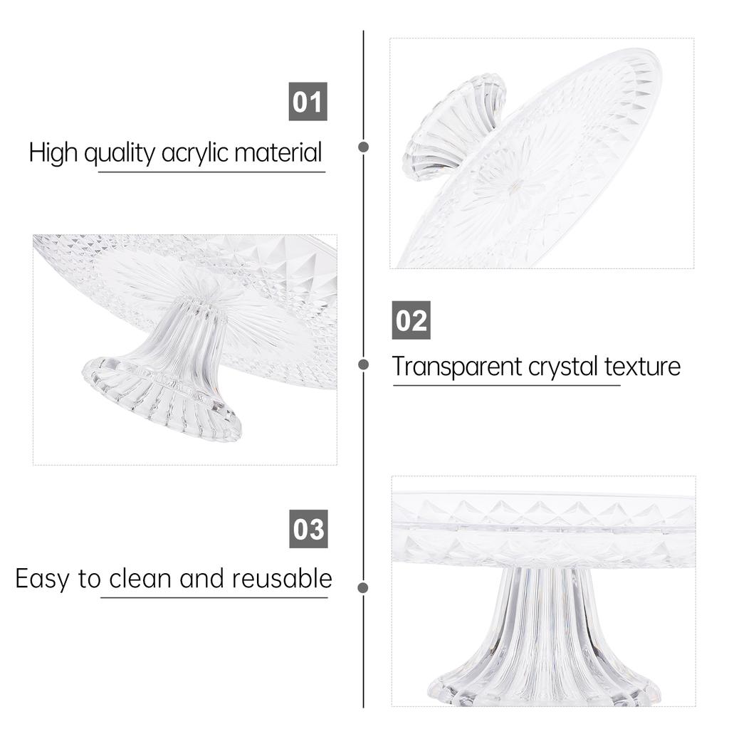 Чаша для парфе, набор хрустальных тарелок для фруктов, подставка для десерта, прозрачный контейнер для декора