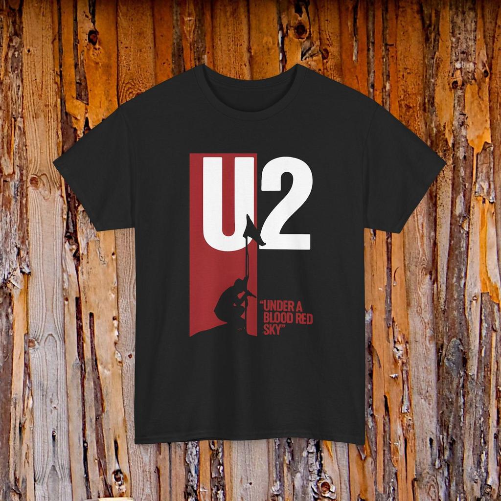 U2 Under a Blood Red Sky Band Music Logo Tee | Music Shirt