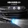 15M Sewer Endoscope Camera Teslong Fiberscope Compatible with iPhone 15 USB C Drain Borescope Inspection Camera with 8 High Bright LEDs 50ft Flexible