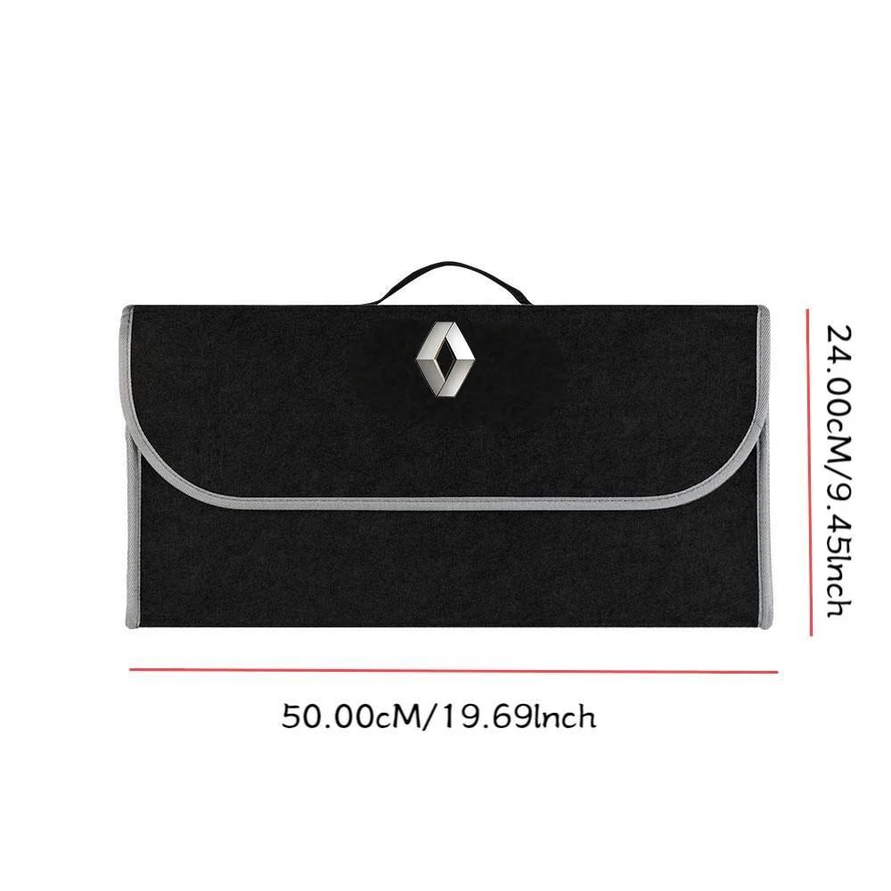 2026 Hot For Renault Interior Stickers Car Trunk Storage Bag Collapsible Box for Renault Megane 2 3 Clio 4 Captur Duster Logan K Z111