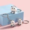Брелки с мультяшной пандой, симпатичный трехмерный брелок с пандой, новинка, креативный рюкзак, украшения, аксессуары, подарки