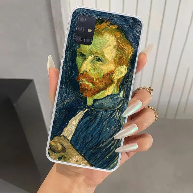 Чехол для телефона с картиной Ван Гога маслом для Samsung Galaxy A52 A32 A22 A12 A02S A50S A30S A10S Note 20 Ultra 10 Plus S10 A31 A20 A7