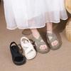 New Thick-soled Elastic Sandals Women's 2025 Summer New Korean Version Cross-strapped Open-toed Sandals Fairy Style Sandals