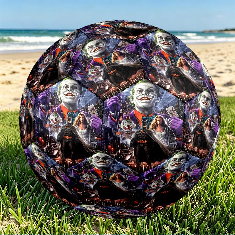 Batman Print Size 5 Soccer Ball, PU Wear Resistant Football for Match Training and Daily Practice, Birthday Gift for Soccer Fans