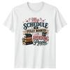 Funny Introvert T-Shirt Vintage Book Stack Sarcastic Avoiding People Gift