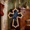 Bird Christmas Ornament Christian Symbol Hanging Decoration Bird And Faith Token Ornament for Xmas Tree Entryway Living Room Holiday Decor