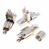 1 шт. Инструмент для разъемов Cat7 Cat6A Cat8 RJ45 Безвинтовой Цинк-сплав Экранированные Ethernet-терминаторы