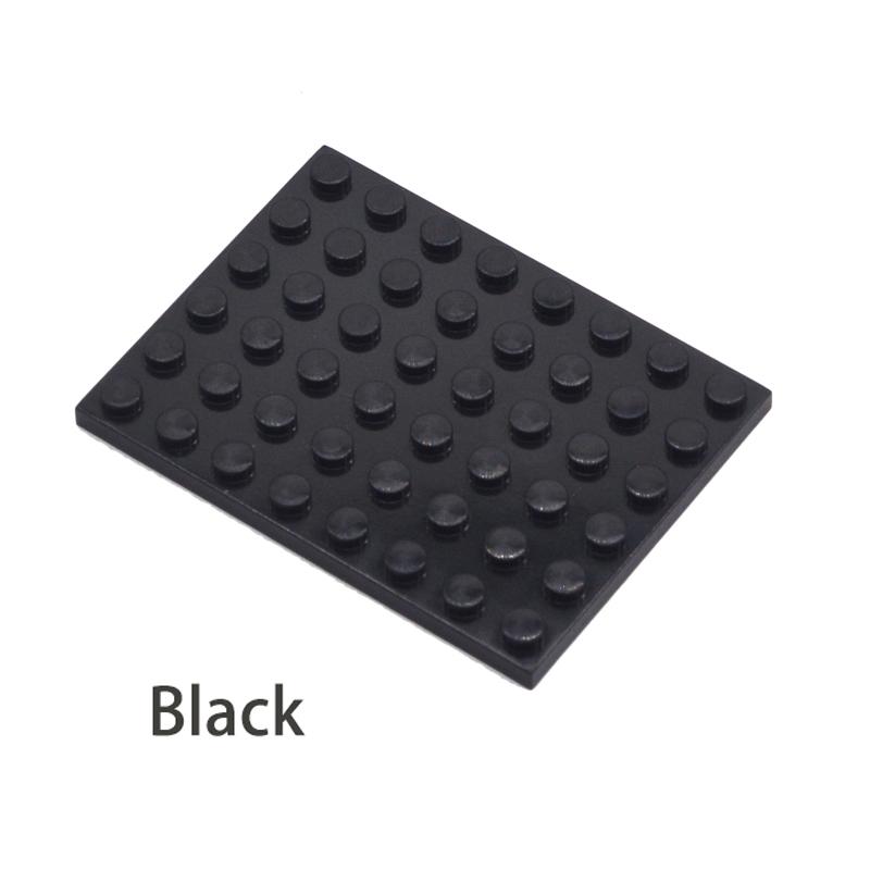 10 шт. DIY строительные блоки тонкие фигурки кирпичи 6x8 точек 12 цветов образовательный творческий размер совместимы с 3036 игрушками для детей