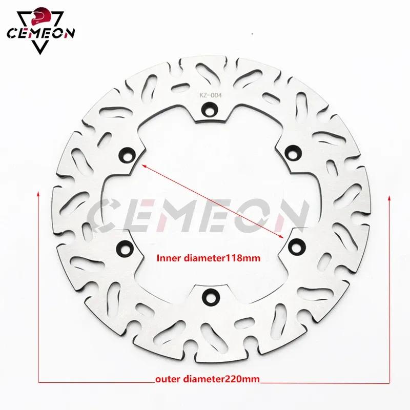 For  Motorcycle RM125 RM250 RMX250 DRZ400 DRZ 400E DRZ 400S 220MM Rear Brake Disc Rotor Rear Brake Disc
