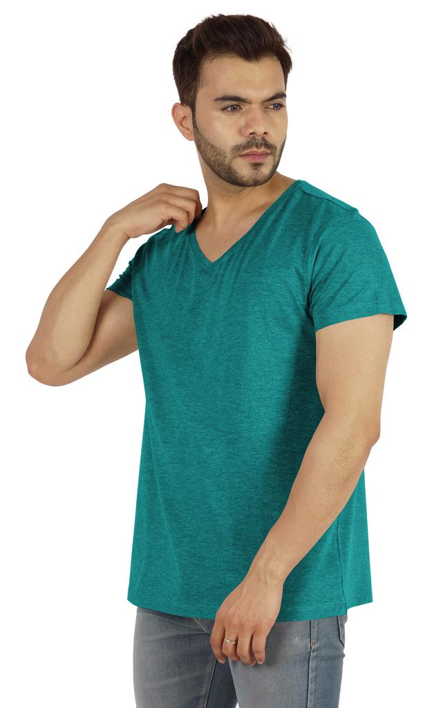 Inkmeso Футболка с V-образным вырезом, мужские базовые рубашки, повседневная хлопковая футболка с коротким рукавом