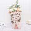 Цветочный горшок Fairy, небольшой горшок для суккулентов, декоративный горшок из смолы для гостиной, сухоцвет