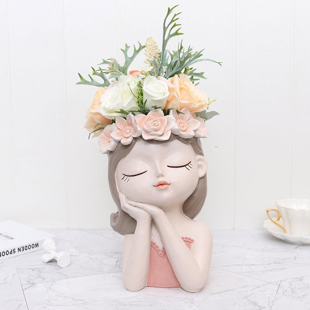 Цветочный горшок Fairy, небольшой горшок для суккулентов, декоративный горшок из смолы для гостиной, сухоцвет