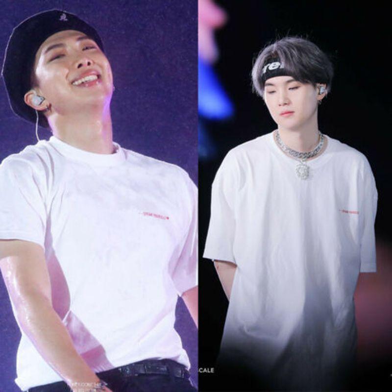 Tshirt Kpop Bts Love Speak Yourself Concert Tshirt Casual Tee Jk Rm Tops Jimin