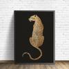 Black Cheetah Posters And Prints Classy Animals Decorative Wall Pictures Leopard Canvas Paintings For Living Room Cuadros Decor