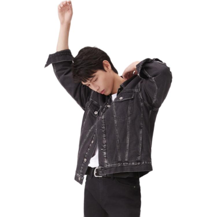 Levis American Vintage Куртка джинсовая с длинным рукавом свободного кроя Мужские куртки Черный 002HR-0000