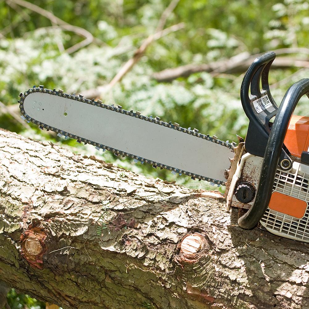 2Pcs 12 Inch Metal Electric Chainsaw Chain 22 Teeth 45 Drive Links Chainsaw Blades Spare Parts For 3/8inch Pitch Electric Saw