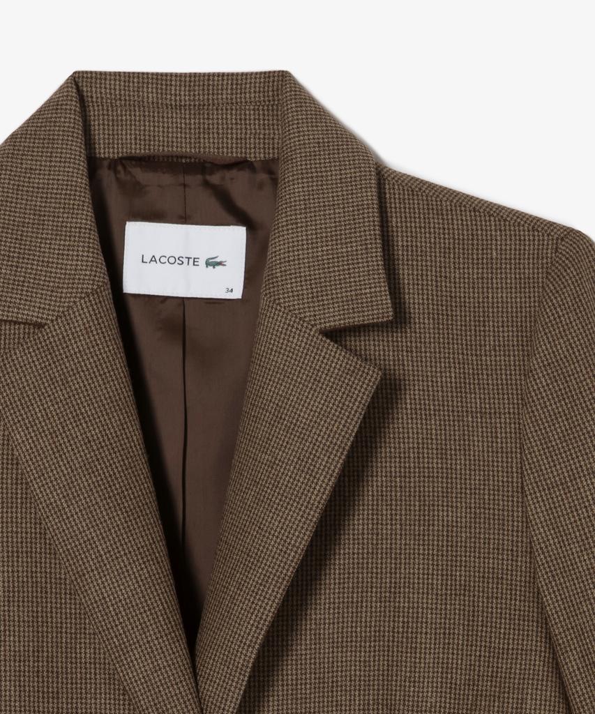 LACOSTE Women'S Wool Blended Slim Jacket Bf732E-56N Six