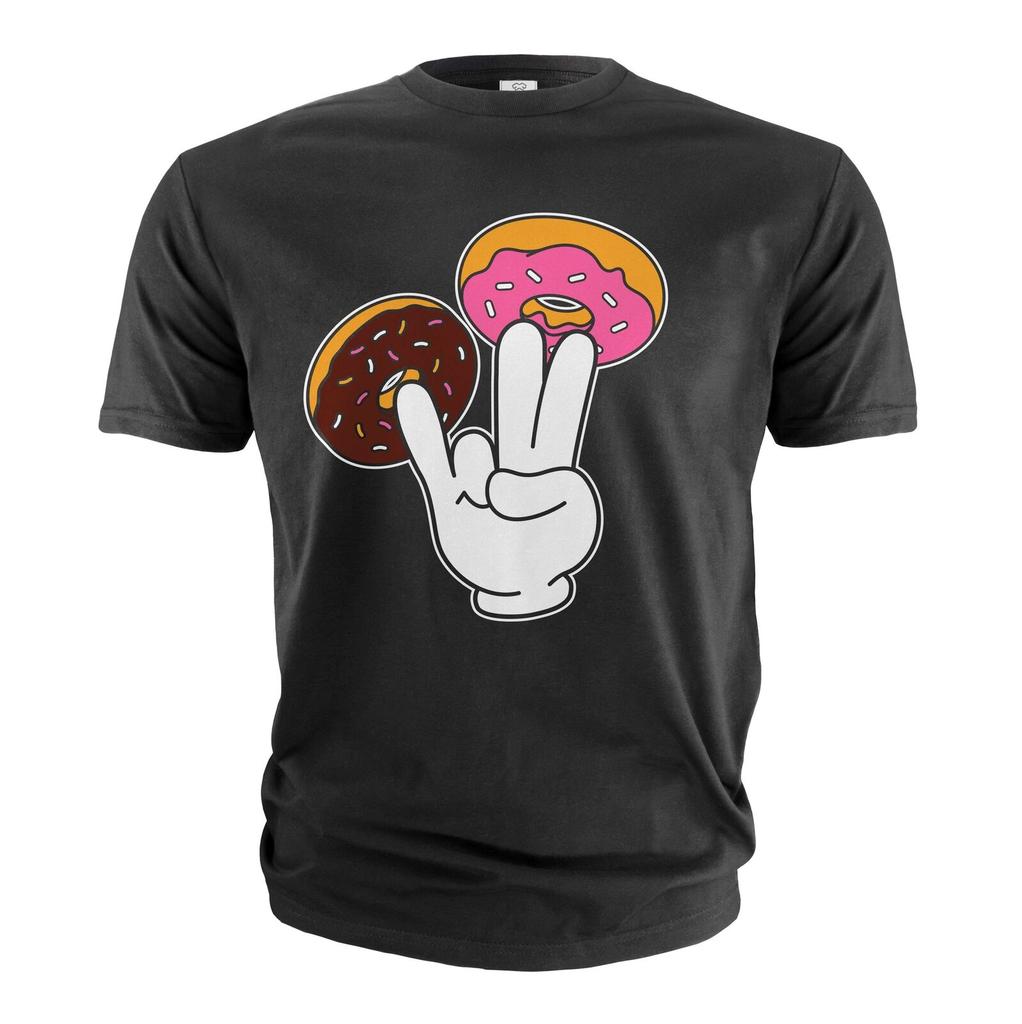 Men's Funny Donut Fingering Shirt Adult Humor offensinve double meaning tee