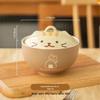 ZISIZ Милая керамическая миска с крышкой в виде кошки