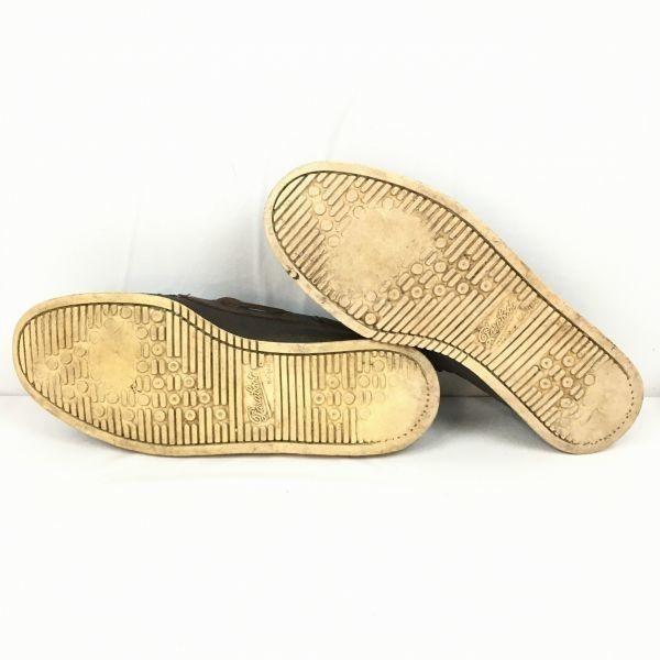 PARABOOT Палубные кожаные туфли темно-коричневые размер 27.0-28.0 мужские(ИСПОЛЬЗОВАЛ)