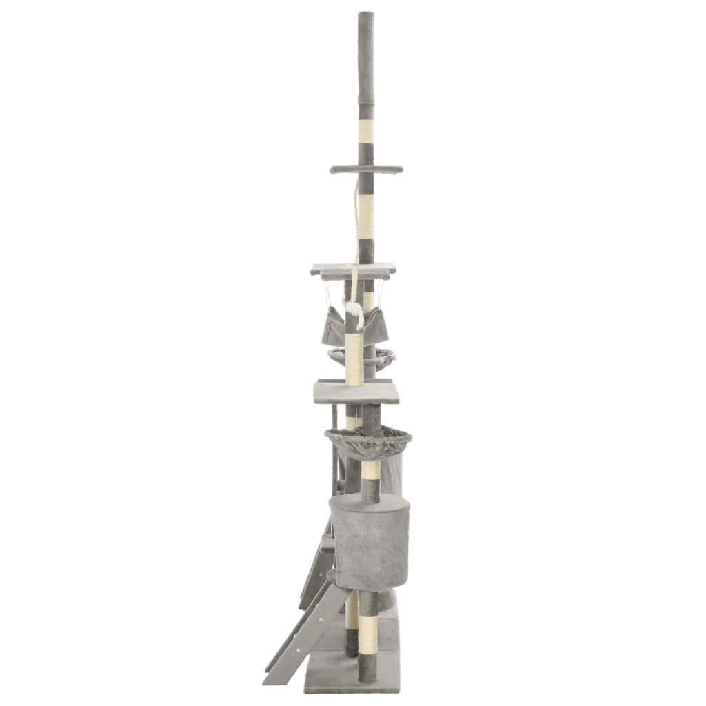 Cat Scratching Post with Sisal Scratching Posts 230 250 cm Grey