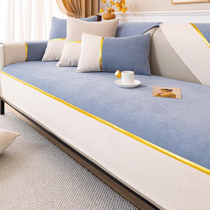 Подушка для дивана Chenier, легкая роскошь, высокий стиль, простой современный, нескользящая подушка для сиденья, универсальная для четырех сезонов, чехол для дивана, ткань для чехла