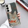 Смешные Кошки Модный Стиль Покрытие Чехол Для Телефона Для Samsung A17 A07 A37 A57 A16 A56 A15 A55 A14 A54 A13 A53 A26 A36 A25 A35 A24 A34