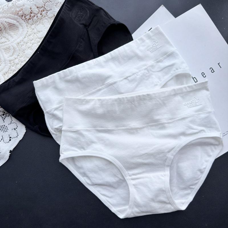 Ladies Spring and Autumn Classic Comfortable Cotton Comfortable Hip Mid Waist Underwear