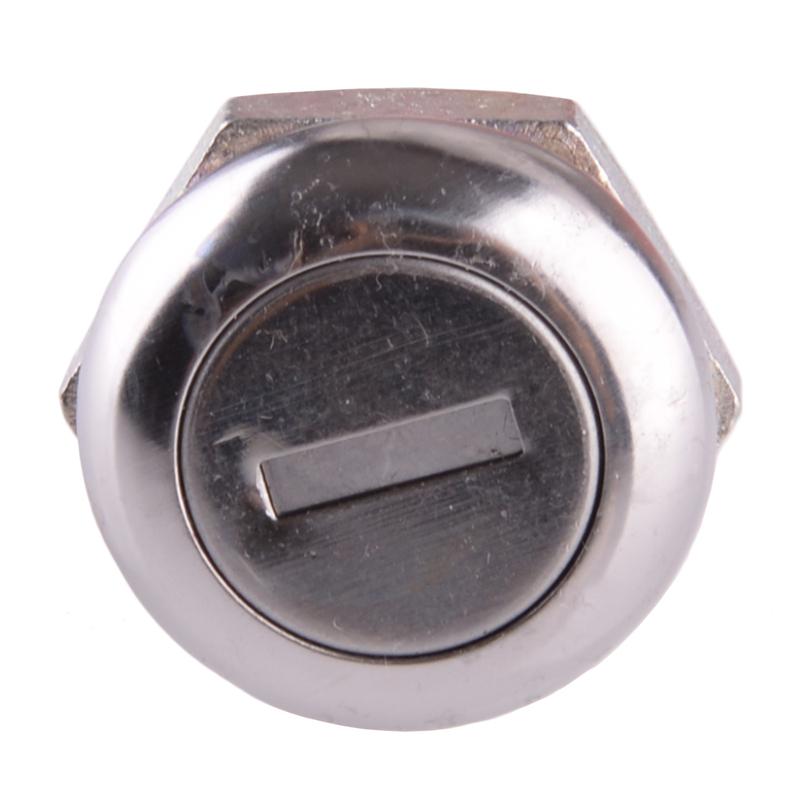 Car Rear Lock Cylinder with Keys Silver Fit for Folding T Handle Latch Toolbox Truck Trailer RV Motorhome Electrical Cabinet