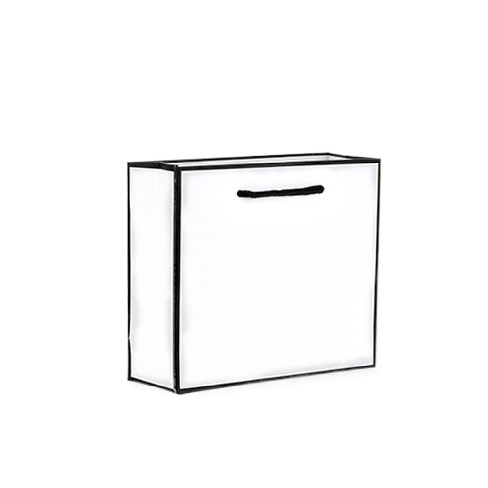 Multi-size Paper Bag White&Black Handhold Shopping Bag Gift Packaging Bag Wrapping