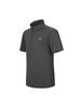 DISCOVERY EXPEDITION Freshvent Men'S Zip-Up Short Sleeve T-Shirt (Dark Melange Gray)