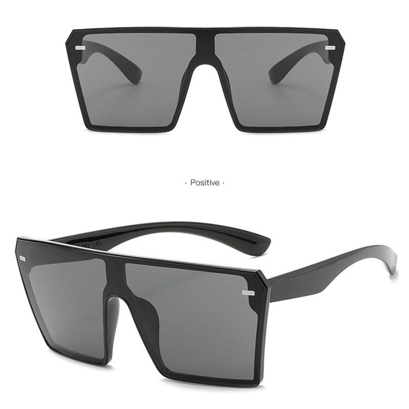 Модные большие квадратные солнцезащитные очки женские ретро-очки с плоским верхом и градиентом мужские солнцезащитные очки женские