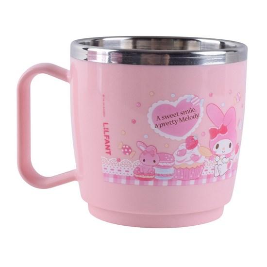 Lilpang Baby My Melody Dishwasher Stainless Steel Cup Small MM6562, mixed colors, 1 piece, a popular character in Korea