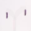 Exquisite Natural South African Amethyst Earrings 925 Sterling Silver Stylish Elegant Jewelry Gifts for Women and Girls